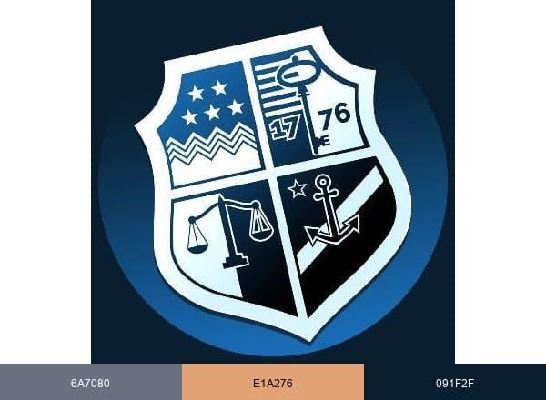 Police Simulator brand color palette