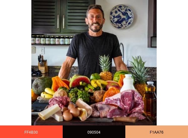 Paul Saladino brand color palette