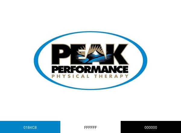 Peak Performance Physical Therapy & Fitness brand color palette