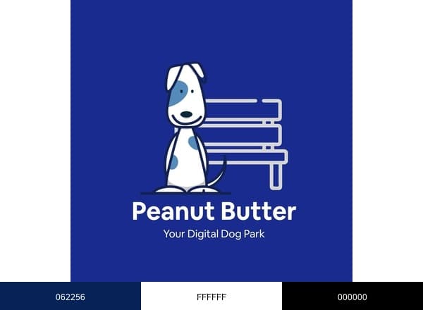 Peanut Butter Park brand color palette