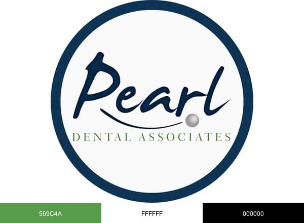 Pearl Dental Associates brand color palette