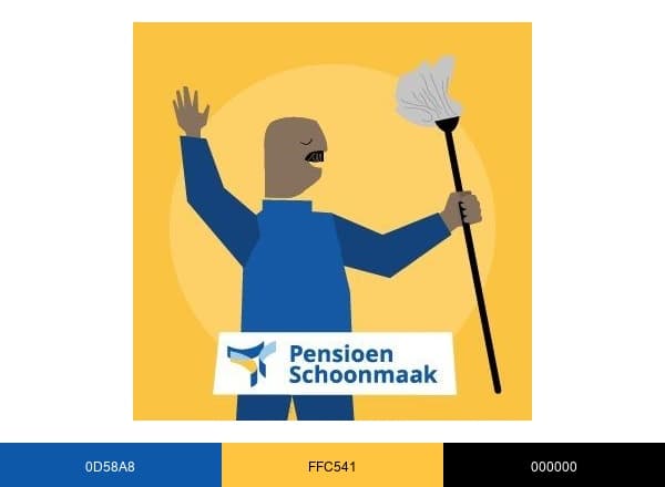 Pensioenfonds Schoonmaak brand color palette