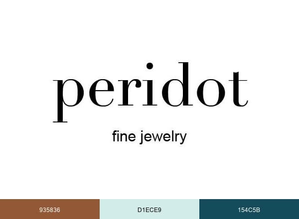 Peridot Fine Jewelry brand color palette