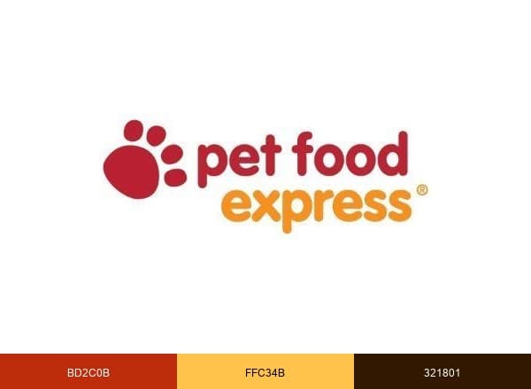 Pet Food Express Delivery brand color palette