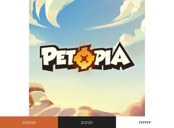 Petopia brand color palette