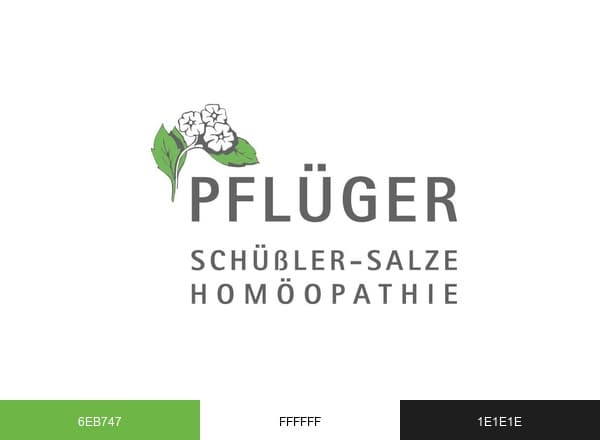 Homöopathisches Laboratorium Alexander Pflüger brand color palette