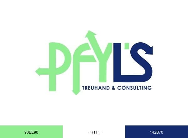 Pfyl's Treuhand Consulting brand color palette
