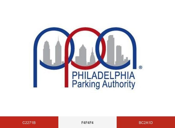 The Philadelphia Parking Authority brand color palette