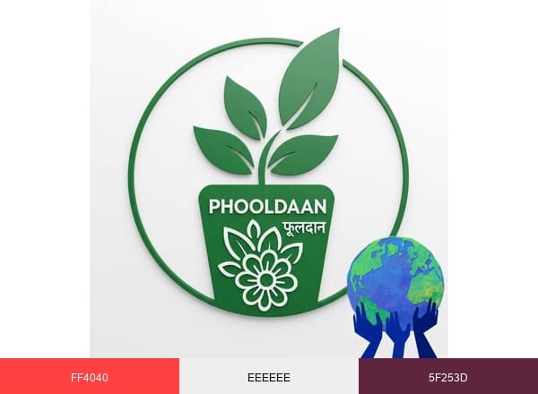 Phooldaan brand color palette