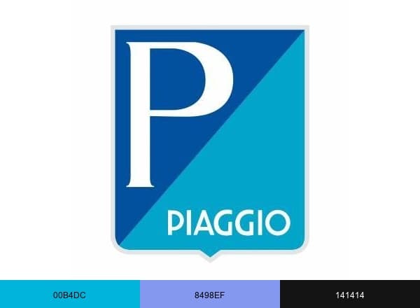 Piaggio Group brand color palette
