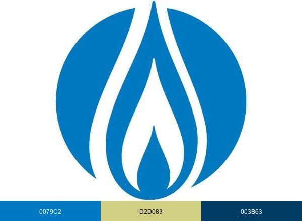 Piedmont Natural Gas brand color palette