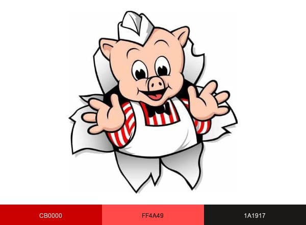 Piggly Wiggly brand color palette