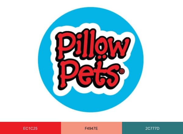 Pillow Pets brand color palette