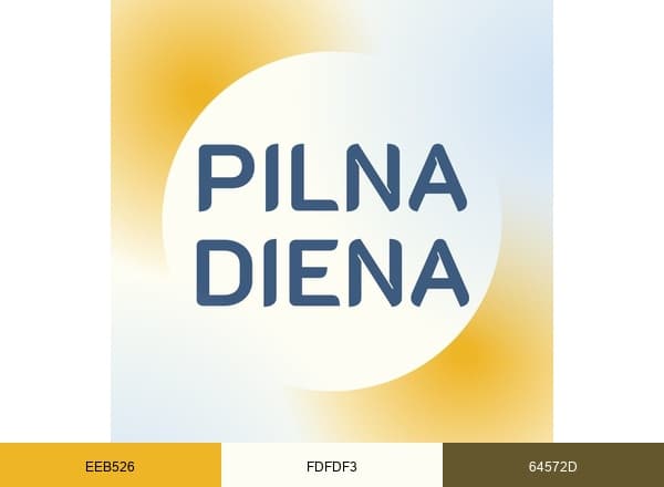 Pilna Diena brand color palette