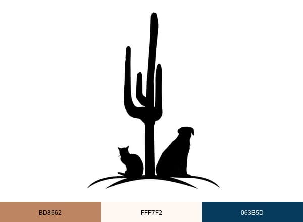 Pima North Animal Hospital brand color palette