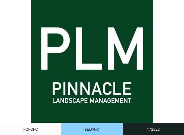 Pinnacle Landscape Management brand color palette