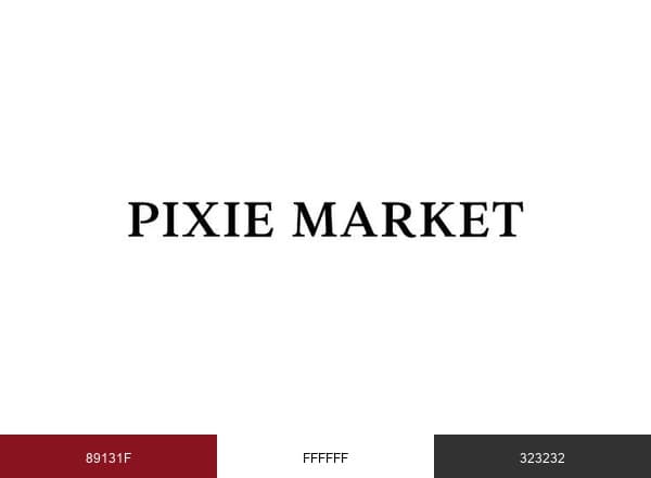 Pixie Market brand color palette