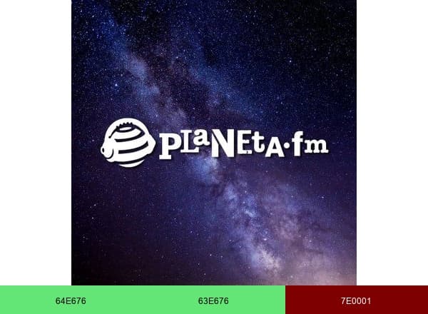Planeta FM brand color palette