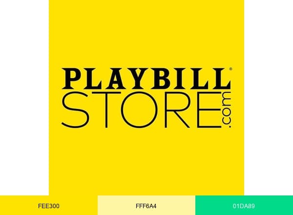 Playbill Store brand color palette