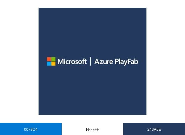 Microsoft Azure PlayFab brand color palette