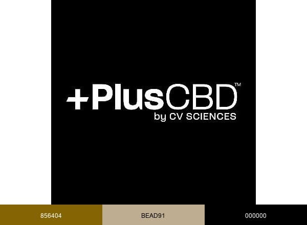 PlusCBD brand color palette