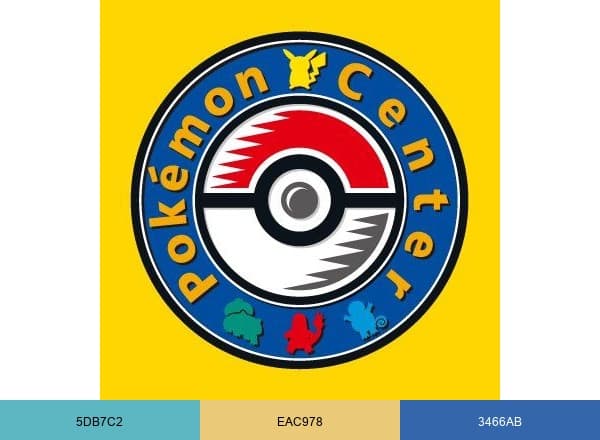 ポケモンセンター公式 brand color palette