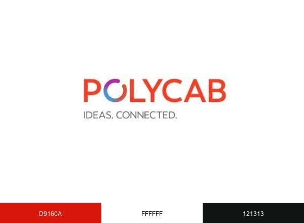 Polycab brand color palette