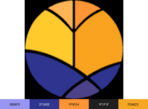 Polycentric Leadership brand color palette