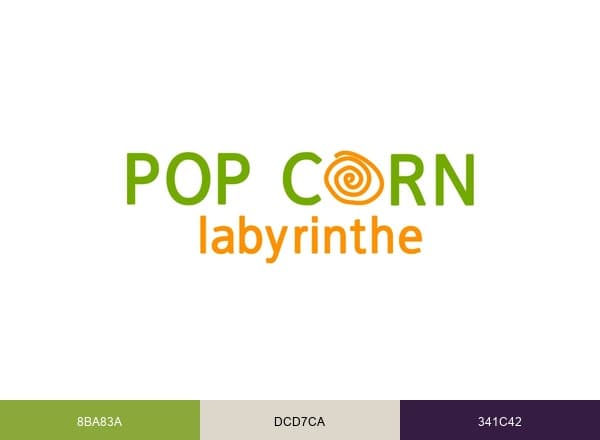 Pop Corn Labyrinthe brand color palette