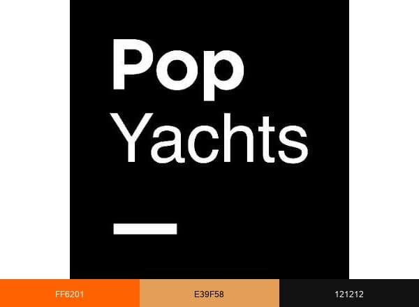 Pop Yachts brand color palette