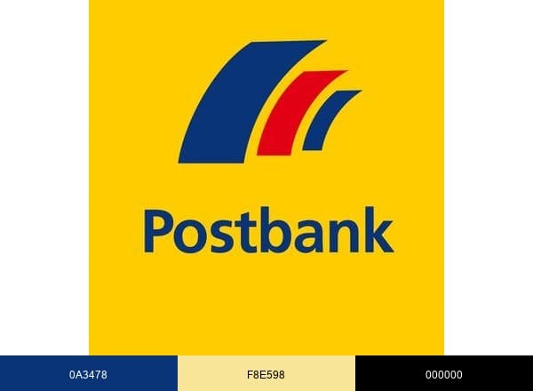 Postbank brand color palette