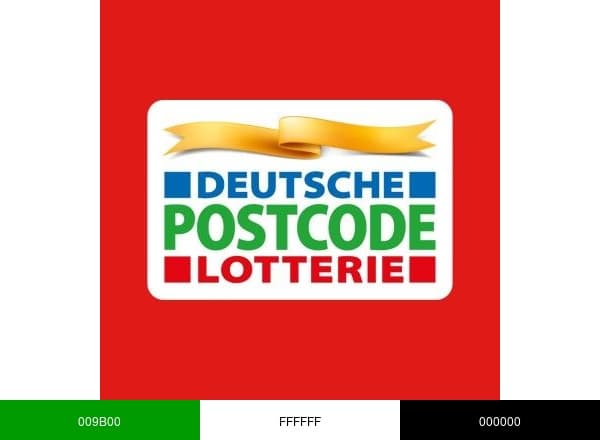 Deutsche Postcode Lotterie brand color palette
