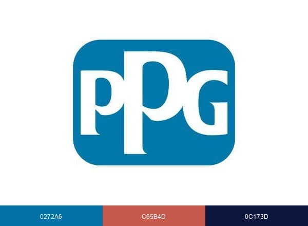 PPG brand color palette