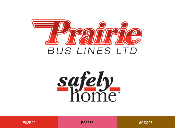Prairie Bus Lines brand color palette