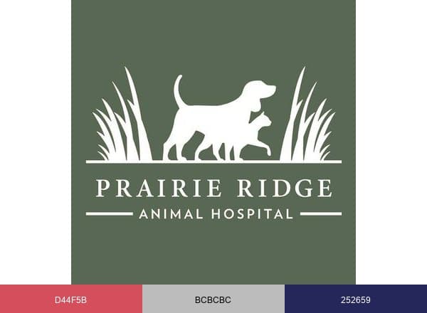 Prairie Ridge Animal Hospital brand color palette