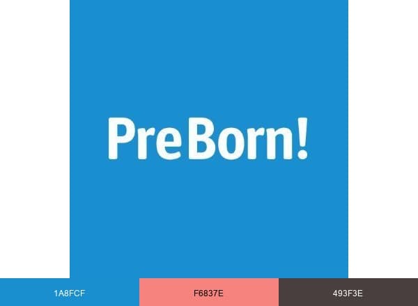 PreBorn! brand color palette