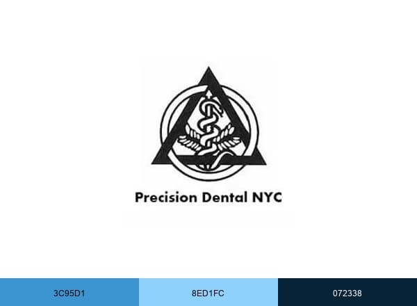 Precision Dental NYC brand color palette