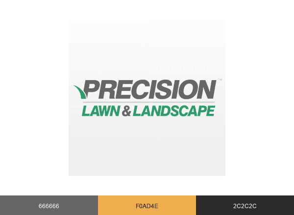 Precision Lawn & Landscape brand color palette