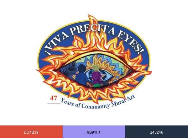 PrecitaEyesMuralists brand color palette