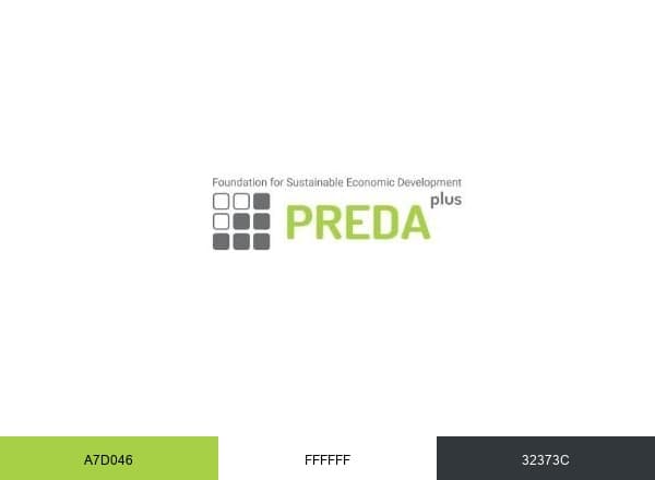 PREDA PLUS Foundation for Sustainable Economic Development brand color palette