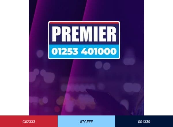 Premier 401000 Taxis brand color palette