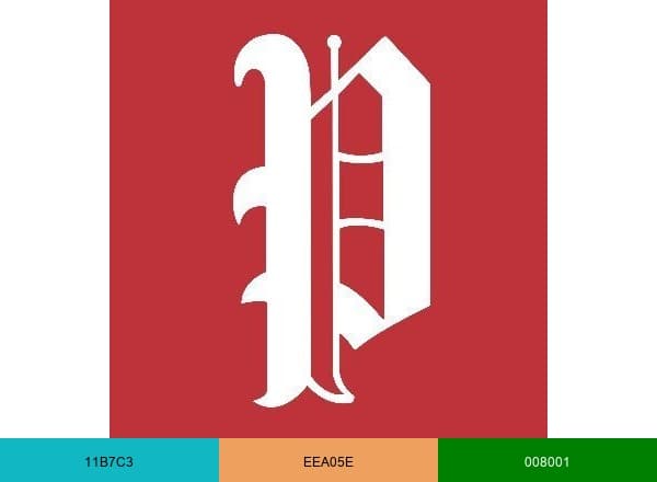 Portland Press Herald brand color palette