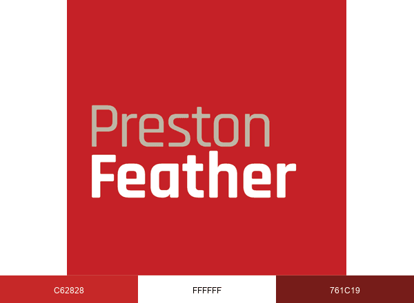 Preston Feather Building Centers brand color palette