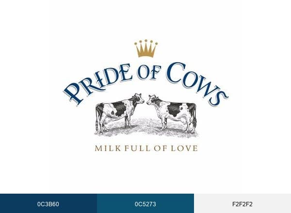 Pride of Cows brand color palette