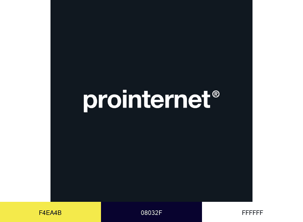 Prointernet brand color palette