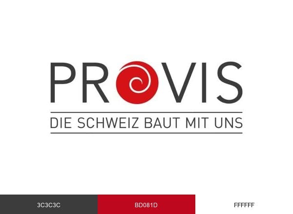 Provis Ag brand color palette