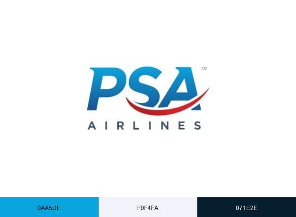 PSA Airlines brand color palette
