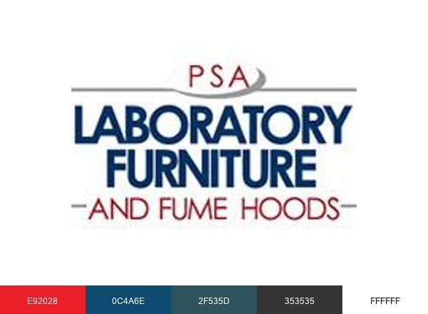 PSA Laboratory Furniture brand color palette