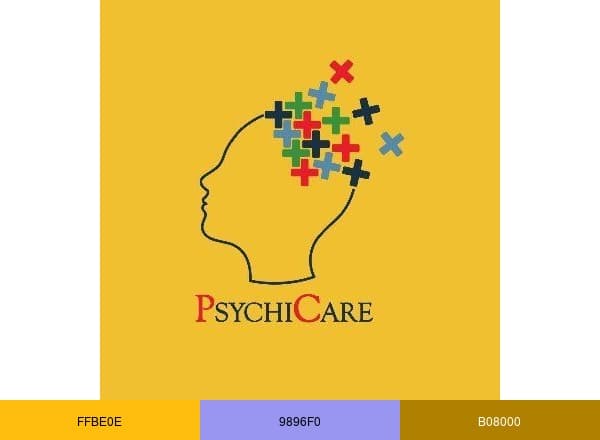 PsychiCare brand color palette