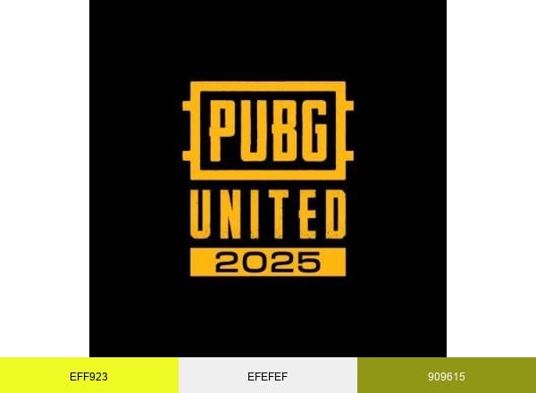 PUBG Esports brand color palette